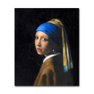 Girl with a Pearl Earring by Jan Vermeer u2art Handmade oil painting sample